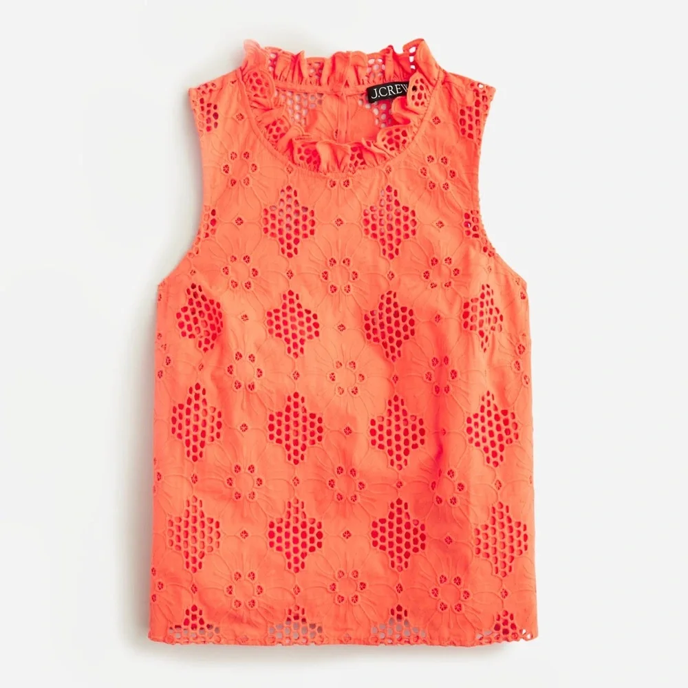J. Crew Fleur top in Eyelet